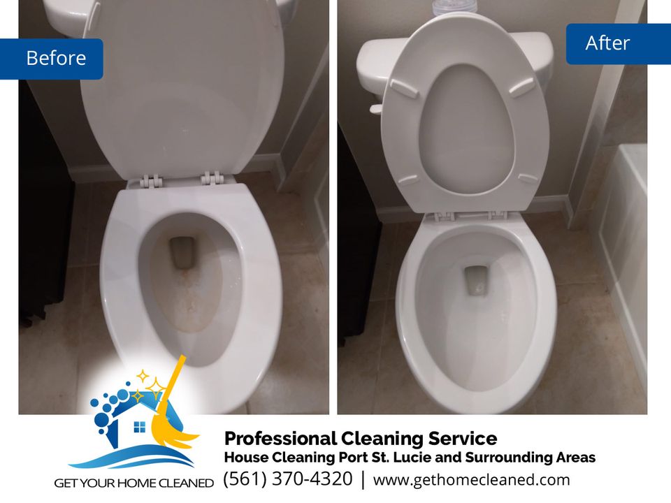 Toilet Cleaning Service - Before and After Pictures