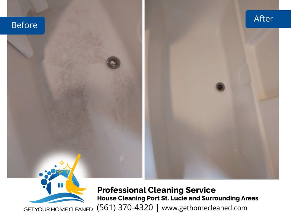 Shower Tub Cleaning Services - Before and After Pictures