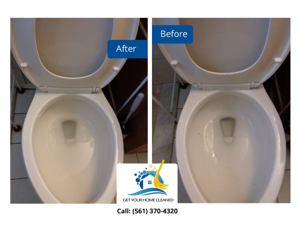 Toilet Cleaning - Before and After Pictures